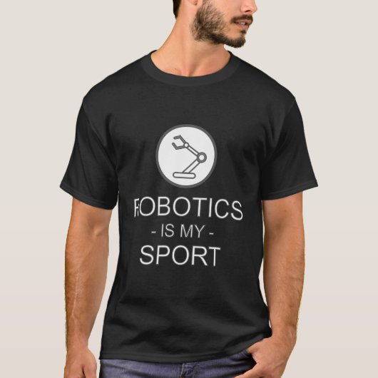 Funny Science Coding Coder Robotics ist mein Sport T-Shirt (Vorderseite)