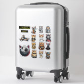 Funny Science Fiction Kitty Cat Custom Einladung Aufkleber (Koffer)