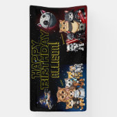 Funny Science Fiction Kitty Cat Custom Einladung Banner (Vertikal)