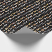 Funny Science Fiction Kitty Cat Custom Einladung Geschenkpapier (Ecke)