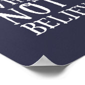 Funny Science is True Geek and Nerd Scientists Poster (Ecke)