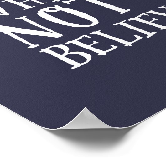 Funny Science is True Geek and Nerd Scientists Poster (Ecke)