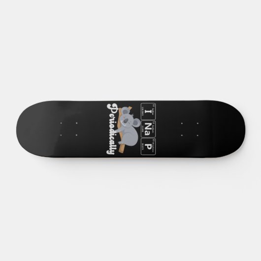 Funny Science koala bear I Nickerchen Periodisch K Skateboard (Horizontal)