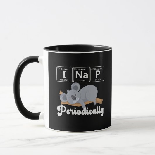 Funny Science koala bear I Nickerchen Periodisch K Tasse (Links)