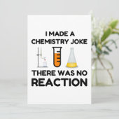 Funny Science lover Chemie Witz Feiertagskarte (Stehend Vorderseite)