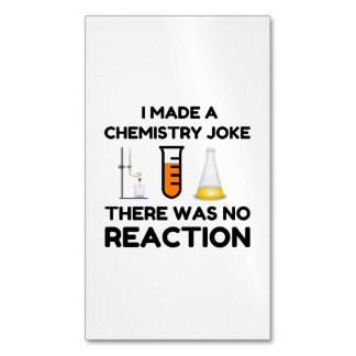 Funny Science lover Chemie Witz Magnetische Visitenkarte