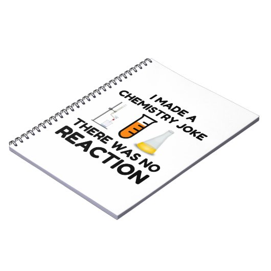 Funny Science lover Chemie Witz Notizblock (Linke Seite)
