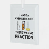 Funny Science lover Chemie Witz Ornament Aus Glas (Vorderseite links)