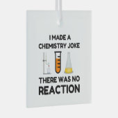 Funny Science lover Chemie Witz Ornament Aus Glas (Vorderseite Rechts)