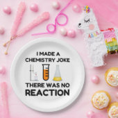 Funny Science lover Chemie Witz Pappteller (Party)