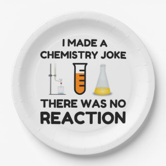 Funny Science lover Chemie Witz Pappteller