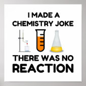Funny Science lover Chemie Witz Poster (Vorne)