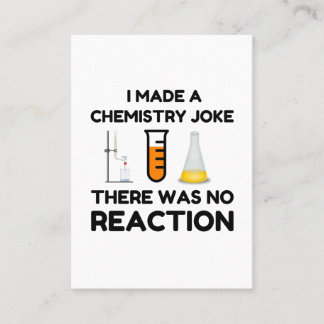 Funny Science lover Chemie Witz Visitenkarte