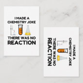 Funny Science lover Chemie Witz Visitenkarte (Vorne/Hinten)