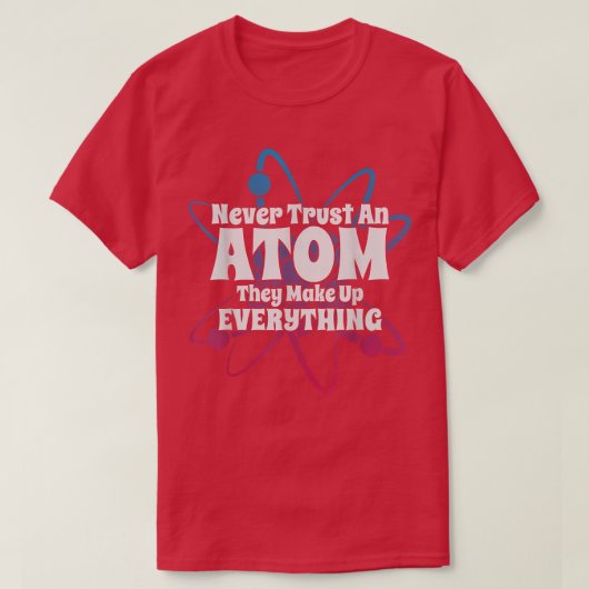 Funny Science Nerd spendet Atom Liebe Chemistry Ph T-Shirt (Design vorne)