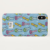 Funny Science Pattern benutzerdefinierte monogramm Case-Mate iPhone Hülle (Rückseite (Horizontal))