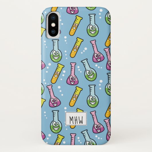 Funny Science Pattern benutzerdefinierte monogramm Case-Mate iPhone Hülle (Rückseite)