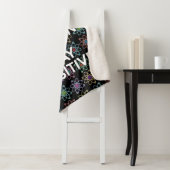 Funny Science Positives Zitat farbiges Atom Muster Sherpadecke (Beispiel)