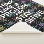 Funny Science Positives Zitat farbiges Atom Muster Sherpadecke (3/4)