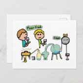Funny Science Postkarte (Vorne/Hinten)
