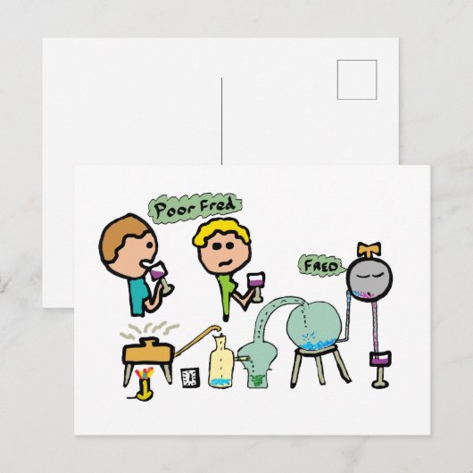 Funny Science Postkarte (Vorne/Hinten)