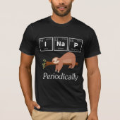 Funny Science Pub Chemie Sloth Nickerchen Lover T-Shirt (Vorderseite)