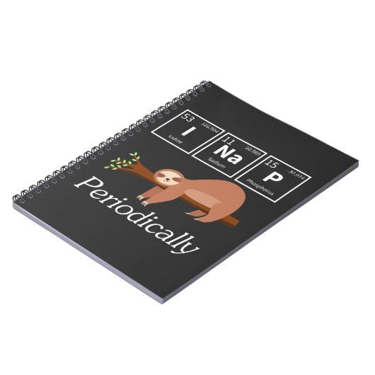 Funny Science Pub Chemistry Sloth Nickerchen Lover Notizblock (Linke Seite)