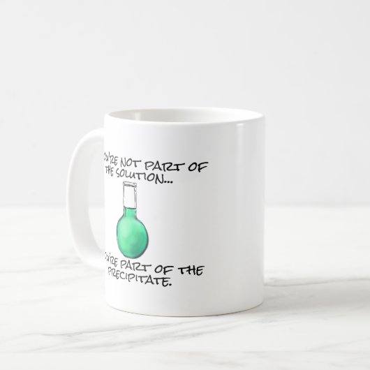 Funny Science Solution Kaffeetasse (Vorderseite Links)
