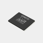 Funny Science Students Chemistry Is Like Cooking Post-it Klebezettel (angewinkelt)