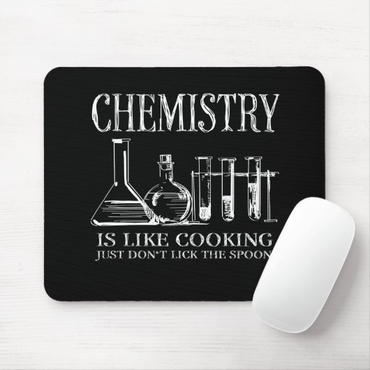 Funny Science Students Chemistry like Cooking Mousepad (Mit Mouse)