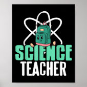 Funny Science Teacher Backpack School Humor  Poster (Vorne)