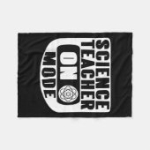 Funny Science Teacher On Mode Activated With Atom Fleecedecke (Vorderseite (Horizontal))