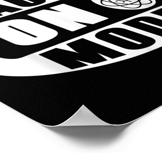 Funny Science Teacher On Mode Activated With Atom Poster (Ecke)