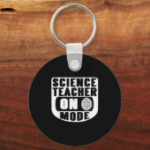 Funny Science Teacher On Mode Activated With Atom  Schlüsselanhänger (Vorderseite)