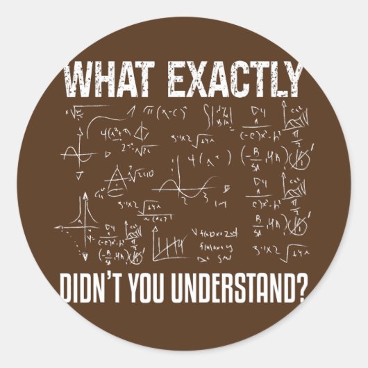 Funny Science Teacher Physicist Math Physics  Runder Aufkleber (Vorderseite)