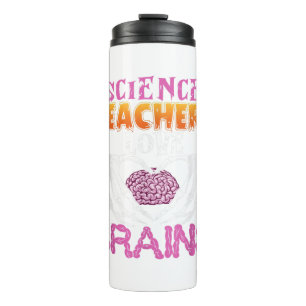 Funny Science Teachers Liebe Brains Halloween Scie Thermosbecher
