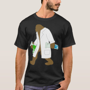 Funny Science Test Tube Beaker Labrador Coat Scien T-Shirt