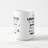 Funny Science Universe Protons Neutrons Electrons  Kaffeetasse (Mittel)