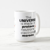 Funny Science Universe Protons Neutrons Electrons  Kaffeetasse (VorderseiteRechts)