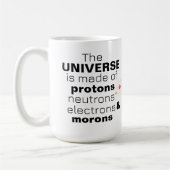 Funny Science Universe Protons Neutrons Electrons  Kaffeetasse (Links)