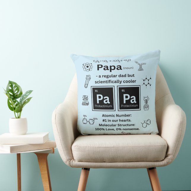 Funny Science Vater Father's Day Chemistry Gift Kissen (Stuhl )
