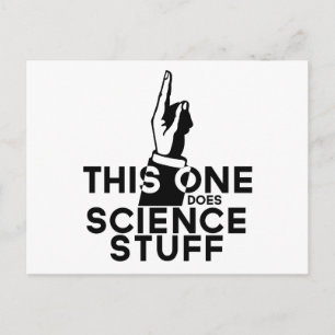 Funny Science - Vintag, das hier ist Wissenschaft Postkarte