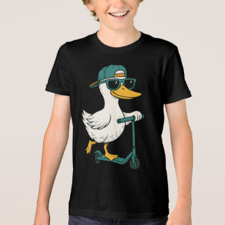Funny Scooter Albern Goose Tri-Blend Shirt