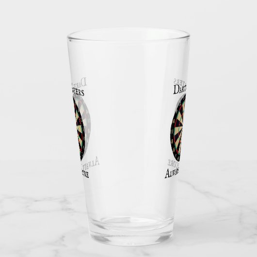 Funny Scoring bei Darts Design, Glas (Rechts)