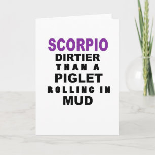 Funny Scorpio Geburtstagskarte Karte