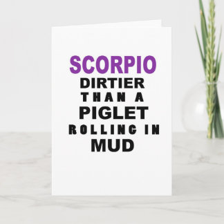 Funny Scorpio Geburtstagskarte Karte
