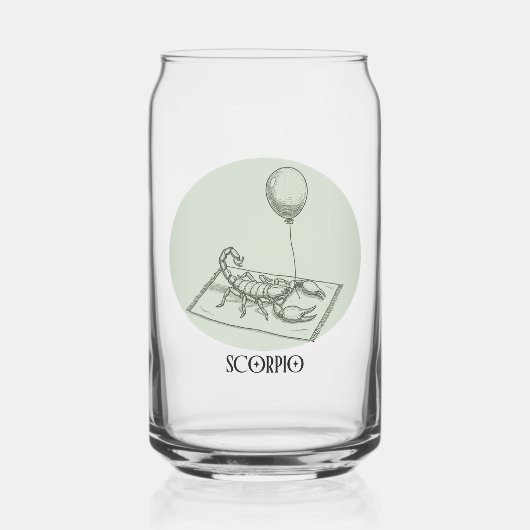 Funny Scorpio Zodiac Birthday Holiday Dosenglas (Vorderseite)