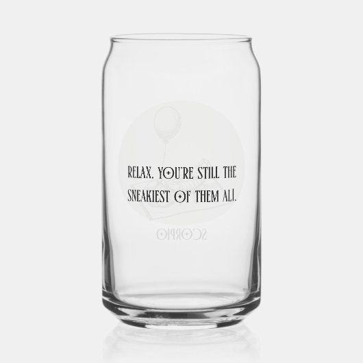 Funny Scorpio Zodiac Birthday Holiday Dosenglas (Rückseite)