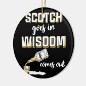 Funny Scotch Scottish Whiskey Keramik Ornament (Links)