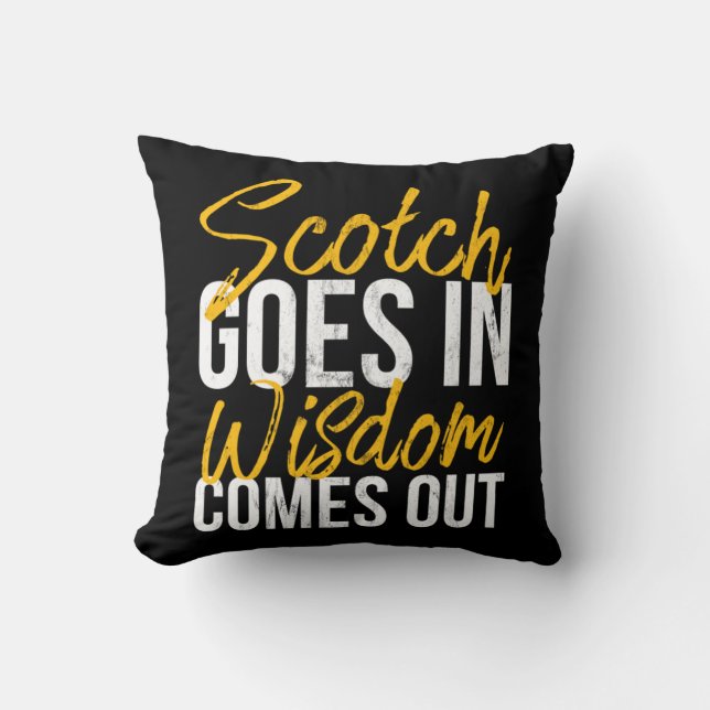 Funny Scotch Scottish Whiskey Scotch Drinker Desig Kissen (Vorderseite)